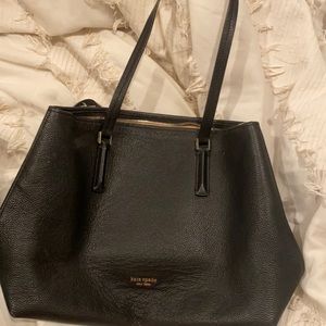 Used Black Kate Spade Tote bag